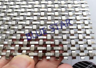 Custom Decorative Metal Screen Mesh , Decorative Woven Wire Mesh For Cabinet Doors