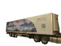 13.7/12/6.1 Mètre réfrigérateur semi-remorque assurant le transport sûr et efficace des marchandises périssables
