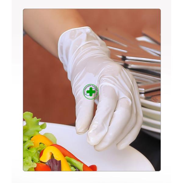 Disposable dingyin gloves food thickened rubber latex wear-resistant washing dishes household food check nitrile gloves