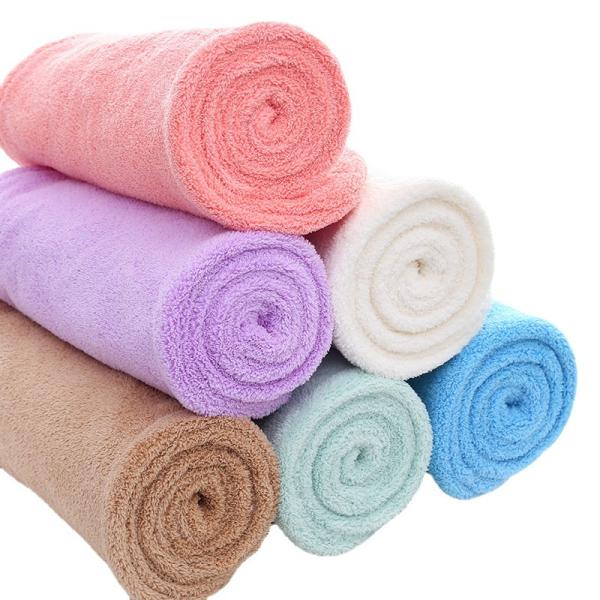 Diseños de impresión personalizados Envase de toalla con turbante de microfibra elástica para secado de cabello con ducha