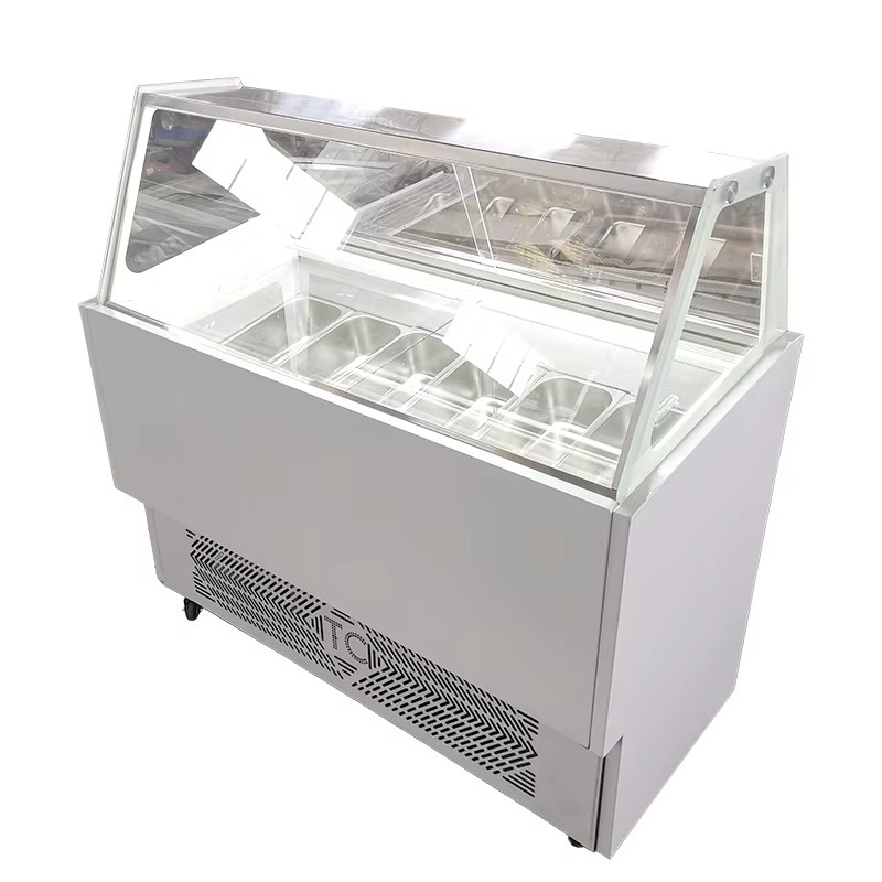 Luxury Ice Cream Display Food Grade Popsicle Cabinet Freezer Commercial Snack Showcase Freezer