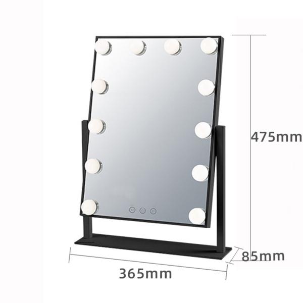 Logotipo extra Sim Top Fashion lâmpada LED em cromo decoração de casa maquiagem vaidade com espelho de Hollywood