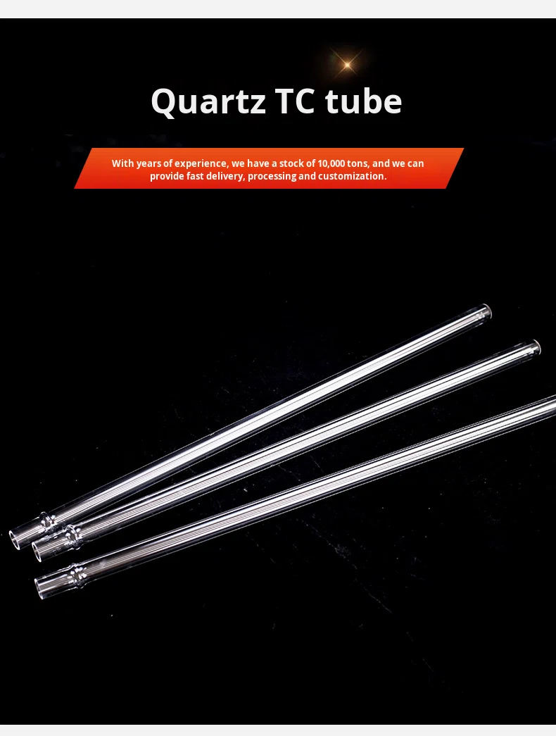 High Purity 99.9% Silica Content Quartz Glass Tubes Custom Welding Cutting