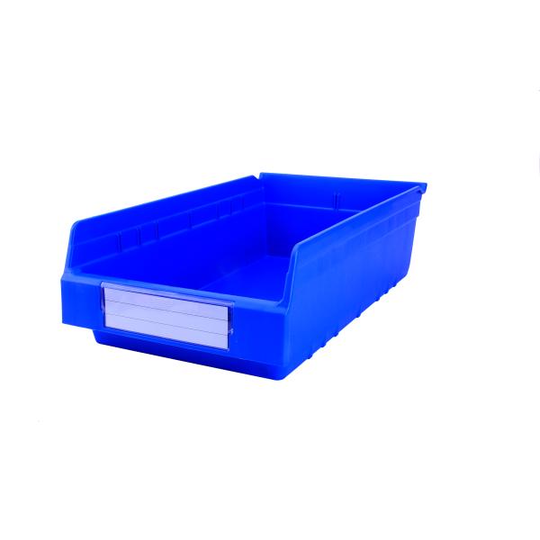Logo Customized Durable Stacking Plastic Shelf Storage Bin for Warehouse Organization