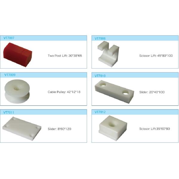Slider Block Electrical Lock Two Post Car Lift Nylon Sliding Blocks