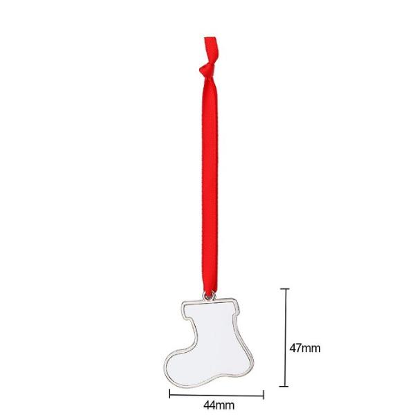 Blank Metal Sublimation Christmas Ornament Christmas Tree Hanging Decorations