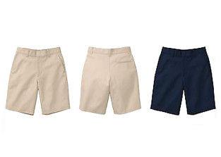 Polyester Fabric Boys Grey School Pants Anti - Pilling With A Right Back Pocket