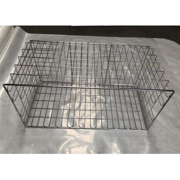 Custom Made Stainless Steel Woven Mesh Hospital Sterile Appliance Storage Basket