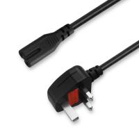 Cordon d'alimentation UK vers IEC C7 1,5m Cuivre pur Noir
