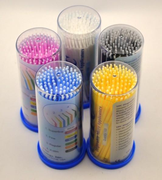 Medical Disposable Colorful Teeth Whitening Micro Applicator Brushes