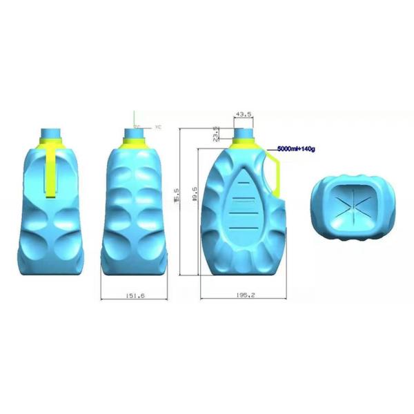 Автоматическое оборудование для дуновения бутылок с силой сцепления 35 кН и максимальной высотой бутылки 380 мм