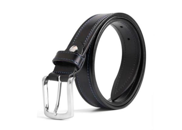 Cowhide 3.5cm Mens Leather Dress Belt Customized Color