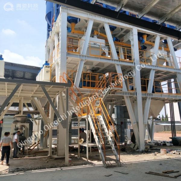 Fireproof Dry Mixed Mortar Production Line 9T/H - 30T/H PLC Control System