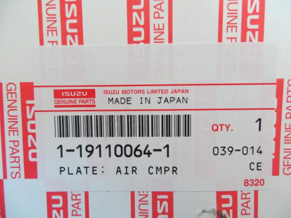 CYZ CXZ 6WF1 Isuzu Replacement Parts Air Compressor Plate 1191100641 1-19110064-1