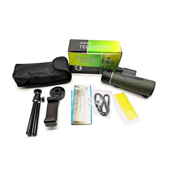 Monocular определения зеленого цвета 12x50 телескопа мобильного телефона призмы крыши 10x42 высокий