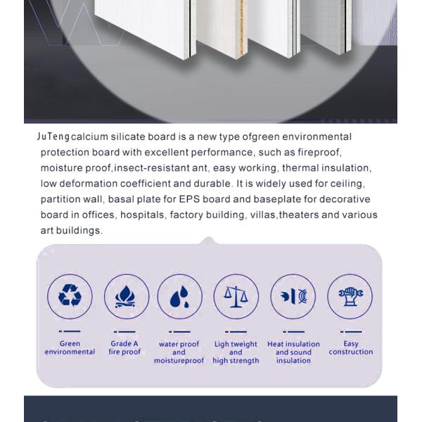 Modern Design Style Calcium Silicate Board for Exterior and Interior Wall Panels