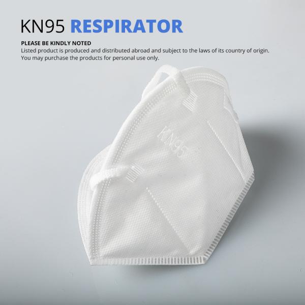 GB2626 Disposable Non Woven Face Mask  / Anti - Smog 5 Layer KN95 Mouth Mask
