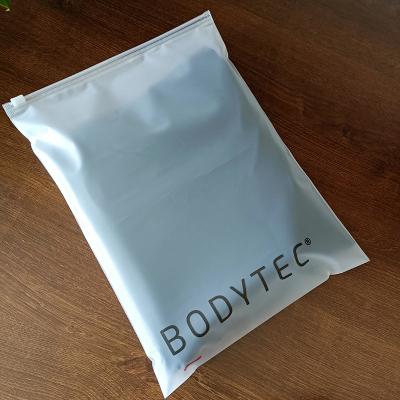 Custom Low MOQ Saco de plástico com zíper Saco encolhido para roupas Zipper congelado