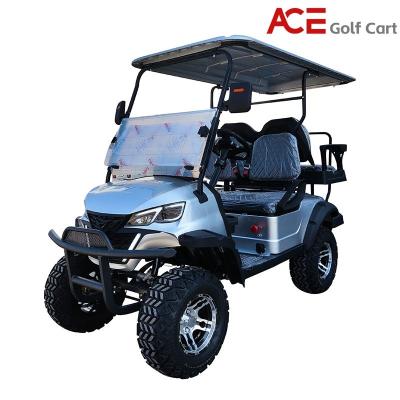 Carro Elétrico de Golf de Cores Azuis Com Áudio Bluetooth Carro Elétrico de Clube de 4 Rodas