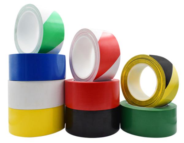 Red White Stripes PVC Adhesive Tape Plastic Electrical Tape For Insulation 15yard 20yard