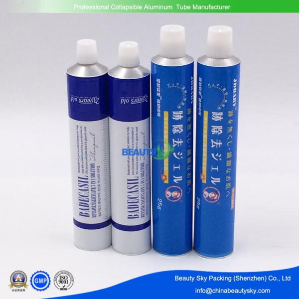 Dia. 22mm Volume 25ml Pharmaceutical Cream Pharmaceutical Ointment Packaging Aluminum Tubes