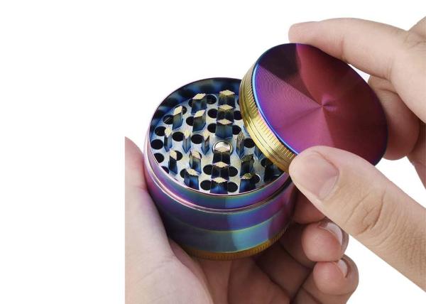 Precision Wholesale Custom Zinc Alloy Tobacco Herb Grinder 4 Layers Dry Herb Grinder For Smoking Accessories