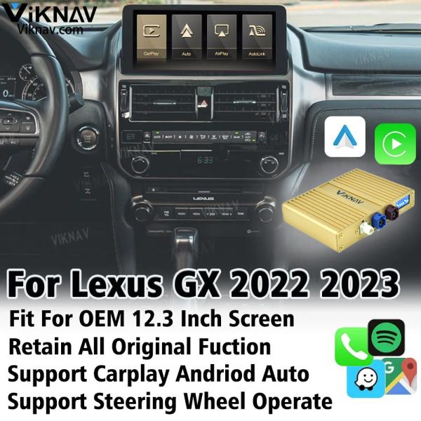 Viknav Linux Car Multimedia Interface Box для Lexus GX 2022 2023 Apple CarPlay