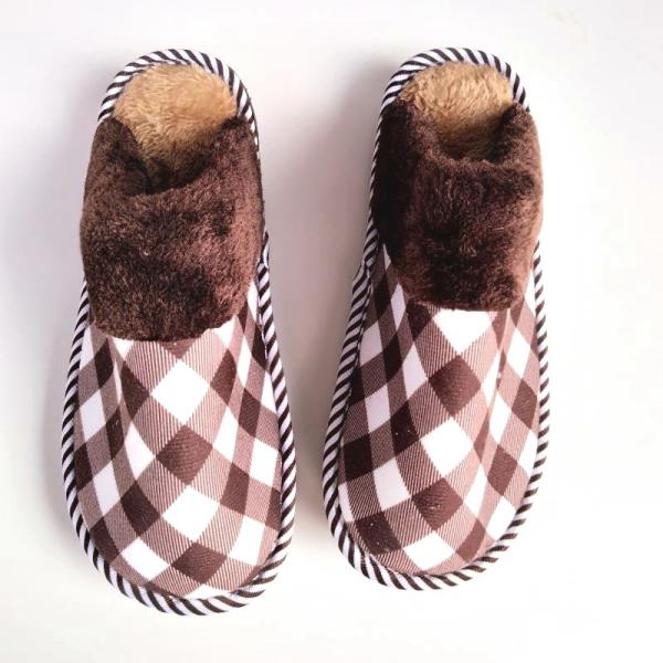 Cotton Flax Winter Indoor Slippers , Winter Home Wear Slippers 36-47 Size
