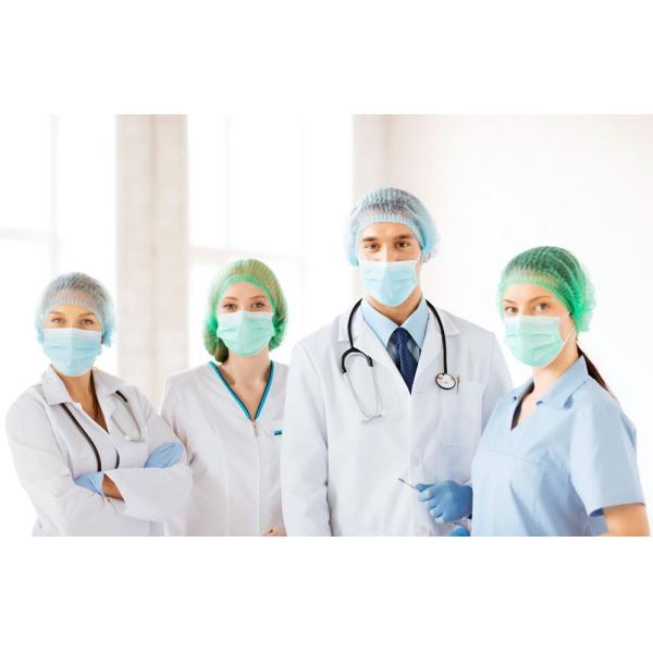 Non Woven 3 Ply Face Mask , Dust Proof Earloop Disposable Surgical Mask