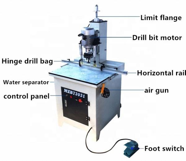 Cabinet Doors Wood Boring Machine Vertical Hinge Hole Drilling Machine 60mm