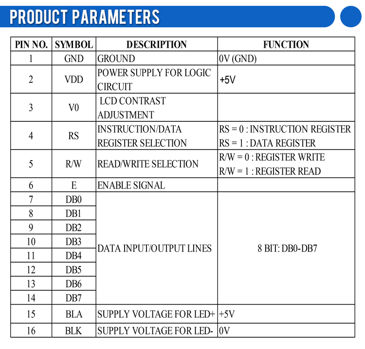 Blue Film White Letters 4002A High Brightness LCD Screen 2X40 4002 ST7066U 40*2-Character Dot Matrix Screen