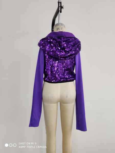 Pr24 Dance Practice Clothes Purple Color Professional Specialized