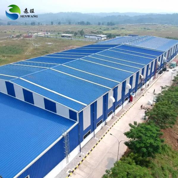 Custom Color Steel Structural Building with Skylight and X-Type Bracing