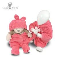 OEM ODM Personalizado Brinquedo de Bebê Plush Brinquedo de Bebê de algodão PP Brinquedos de Animais Recheados Roupas Vermelhas de Bebê