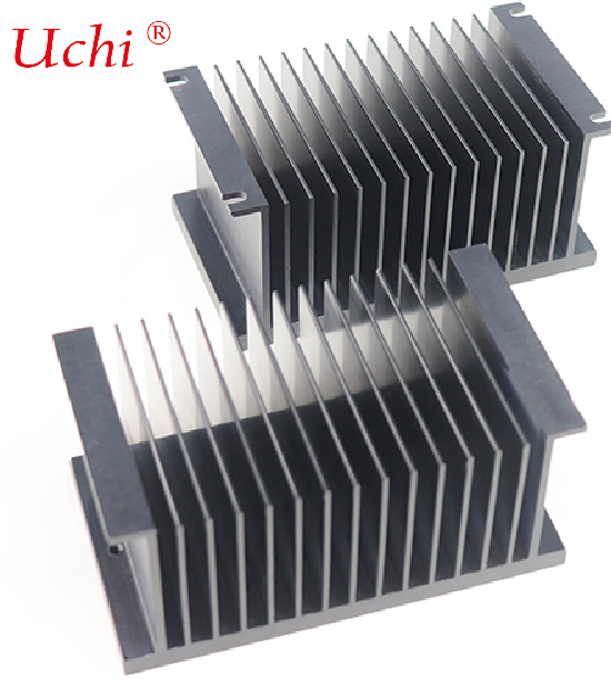 Anodized Black Aluminum Extrusion Extruded Heat Sink Cooling Plate