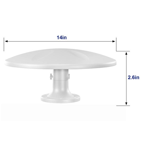 Best Outdoor aerial Replacement Upgrade Amplifier RV Antenna Signal Booster for truck Motorhome campingcar