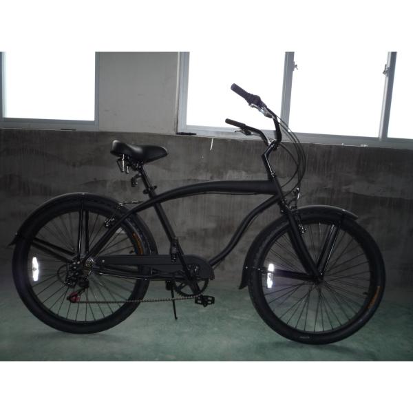 Double V Brake 26 2.125 White Wall Tire Hi-Steel Frame Shimano 7 Speed OEM Customized Adult Men CE CPSC USA Market Beach Cruiser Bicycle
