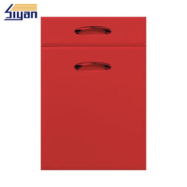 Swing Cabinet Modern Kitchen Cabinet Doors High Glossy Pvc Film Surface