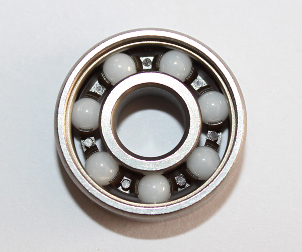 Open Smooth Rotation Full Ceramic Skate Bearings , Light Weigh Skateboard Wheel Bearings