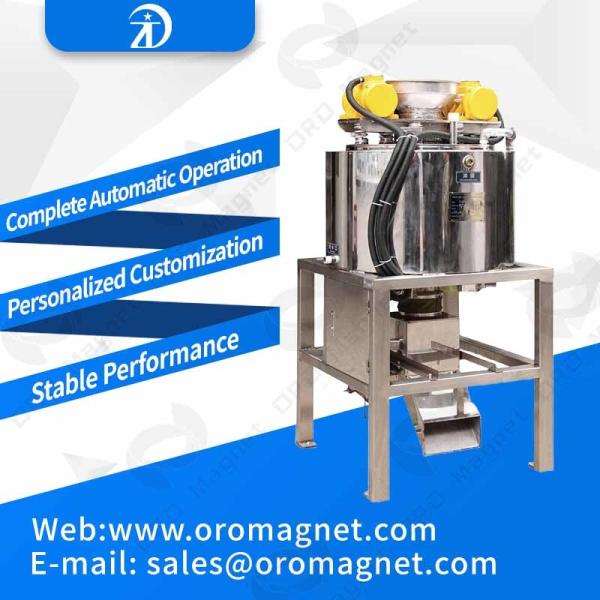 Máquina de separação magnética de materiais não metálicos / Segregação magnética Economia de energia para processamento de minerais de potência seca