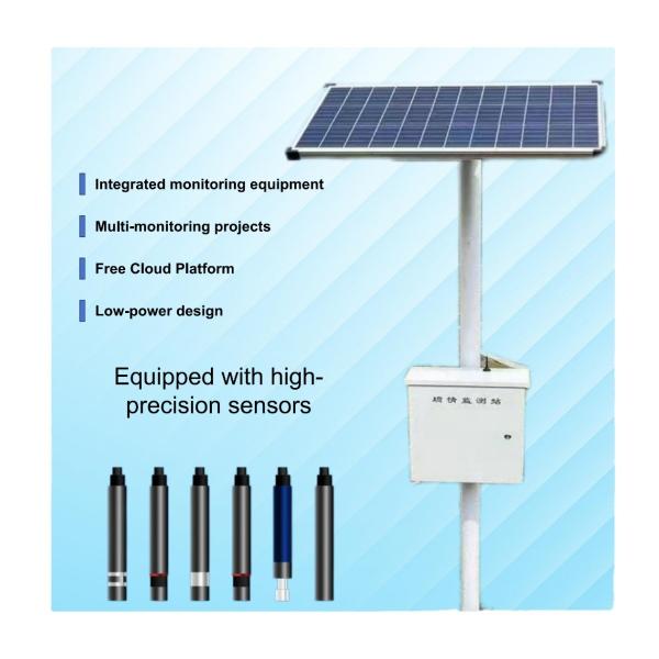Solar Water Level Monitoring Station Real Time Early Warning System For Rivers / Reservoirs