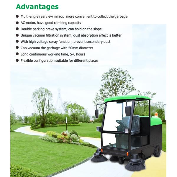 Marshell Exporter Cold Water Cleaning Floor Sweeper with 6200W Operating Motor Power