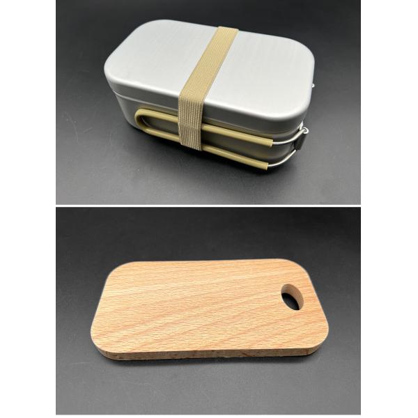 Обяденный ящик наружного алюминия 304 из нержавеющей стали нагретый с крышкой с ручкой Кампинг Путешествия Кулинария