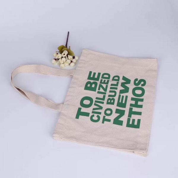 Eco Friendly Canvas Grocery Tote Bags / High Strength 24 Oz Canvas Tote Bags