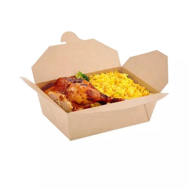 12.7cm Disposable Food Packaging Containers Embossing Fast Food Packaging Box