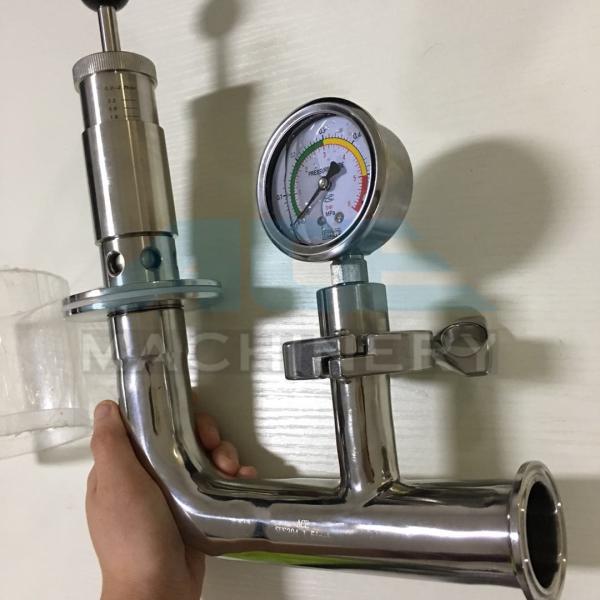 Valve de décompression de ressort d'acier inoxydable pour la soupape de sécurité de réservoir avec le manomètre pour la cuve de fermentation
