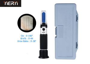 3 In 1 Handheld ATC Portable Refractometer For Wine / Beer , Light Weight