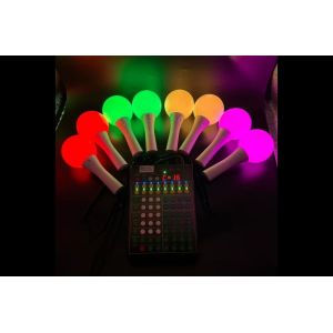 DMX Wireless Controller Providing Wireless Control for Rechargeable LED Ball Sticks Used in Concerts and Multi Day Rehearsals
