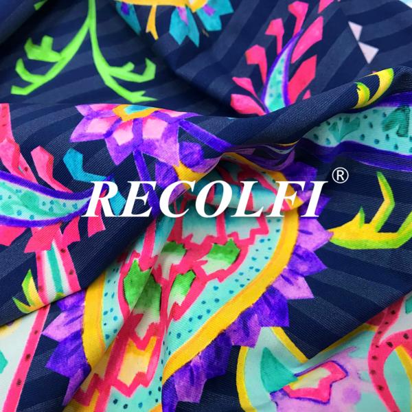 Ultra Chlorine Resistant Yoga Wear Fabric Material 79% Repeve 21% Spandex
