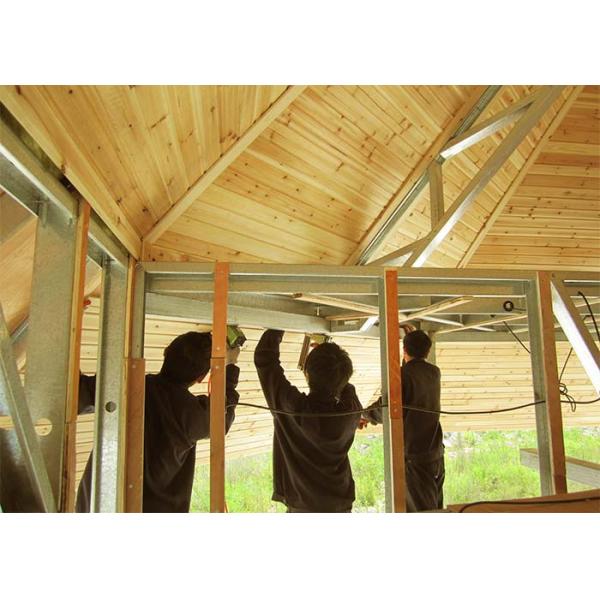 Pavillon préfabriqué de preuve d'ouragan, Chambre en bois préfabriquée de pavillon d'Overwater